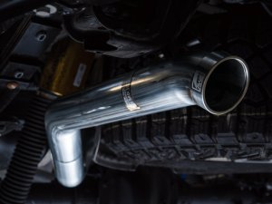 GMC Sierra 1500 Performance Exhaust - Rear - AWE Tuning - Cat Back + Dual Bashguard - `22-`23